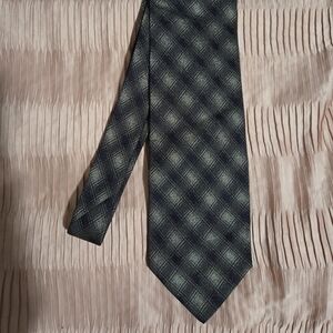 Plaid Black and Gray Men's Tie